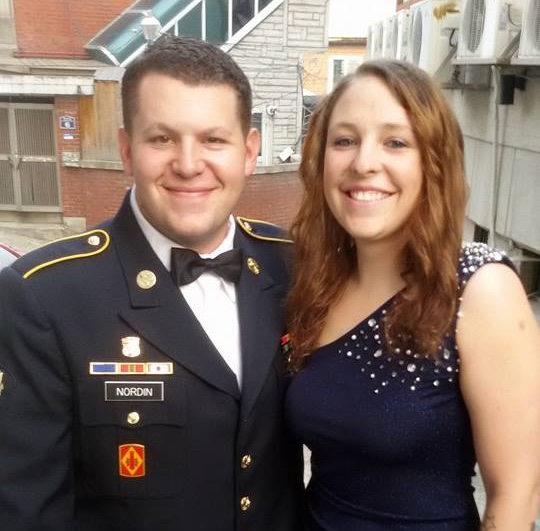 Tony Nordin in Army dress blues