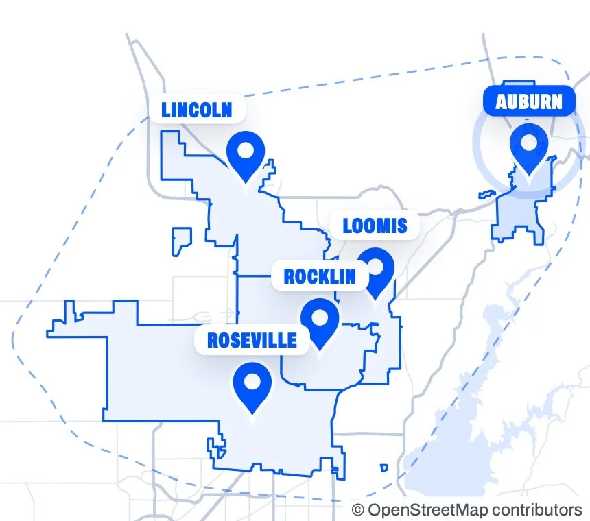 The service-area map from Matt's site